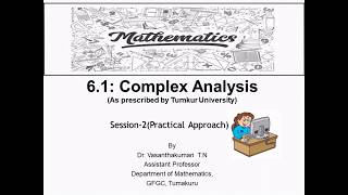 Complex Analysis61 paper Tumkur University Prescribed Session 02