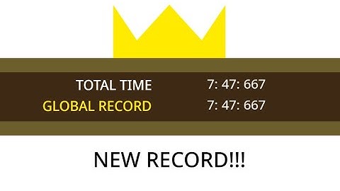 Chirpy Reverie any% in 7:47:667 (former world record)