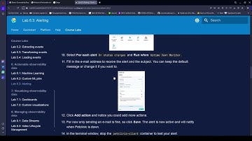 Elastic Observability Engineer 6 Actionable observability data 3 Alerting