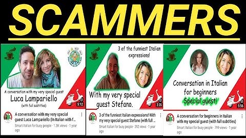 POLYGLOT SCAMMERS AND LANGUAGE LEARNING COMMUNITY MAKING FAKE EDITED VIDEOS TOGETHER.