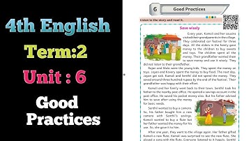 EE 4th Standard Good Practices  Unit-6 2nd Term English,  EE workbook 2025-2026.