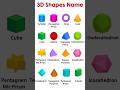 3D Shapes Name