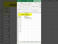 use count formula in excel