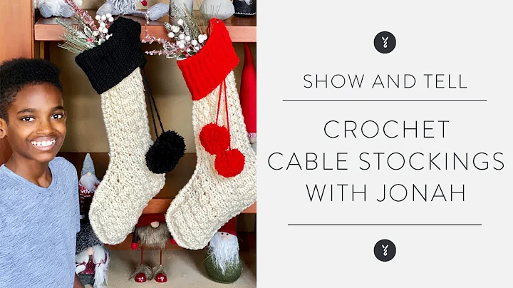 Learn to Crochet Cable Stockings for the Holidays