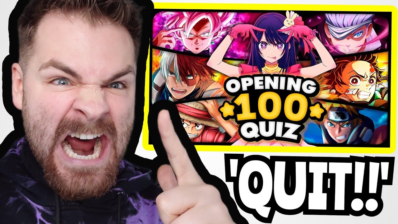RIGHT... I QUIT ANIME!!! | GUESS THE *BEST* 100 ANIME OPENINGS (IMPOSSIBLE REACTION!!)