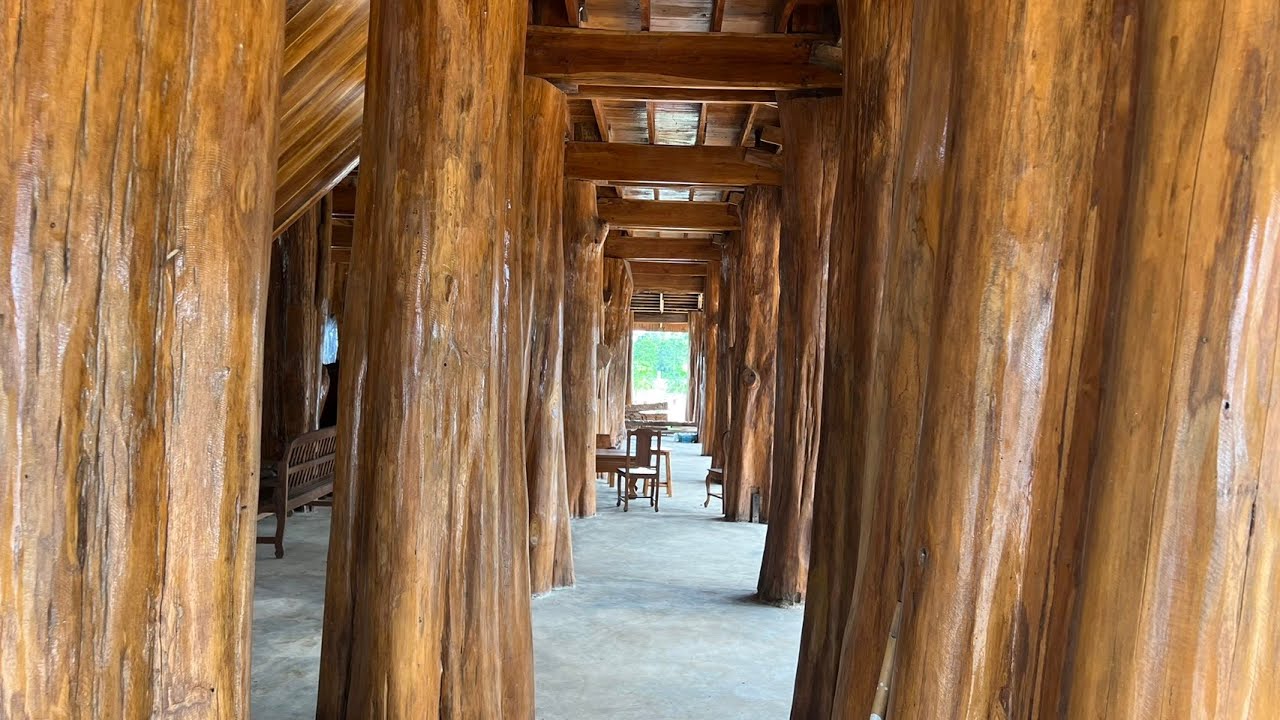 ตะลึง!!!บ้านไม้สักทองทั้งหลังเสา 108 ต้นชาวแพร่แห่เที่ยวจิบกาแฟชมความยิ่งใหญ่