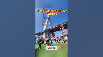 Box girder bridge installation in action