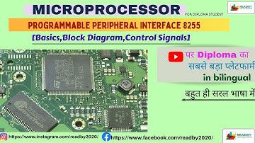 Programmable Peripheral Interface 8255 (Basics, Control Signals,Block Diagram,Control word & Modes)