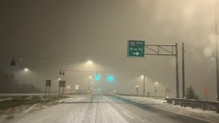 Heavy Lake Effect Snow/ Thundersnow! Lake County, Ohio (10-31-23)