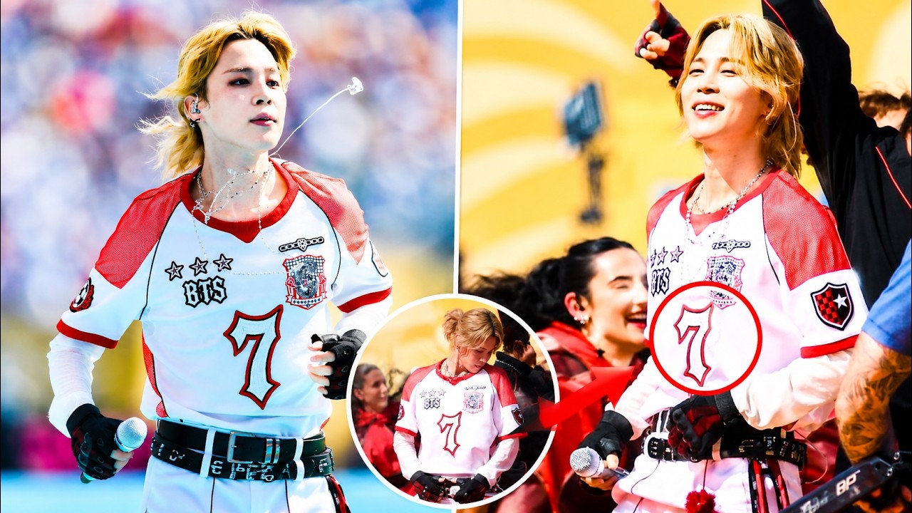 BTS Jimin's White & Red No.7 Jersey Became the Most Iconic Look of