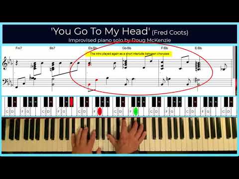'You Go To My Head' - jazz piano tutorial