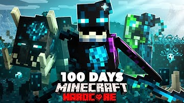 I Tried to Survive 100 Days in a Sculk Apocalypse in Hardcore Minecraft