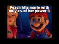 Peach only using 1% of her power 😳
