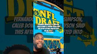 Newly drafted NFL players said this 😮 #nfl #nfldraft #nflfootball #fernandomendoza #tysimpson