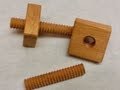 Make wood screw yourself in 3 minutes  -  Holzgewinde selber machen in 3 Minuten.