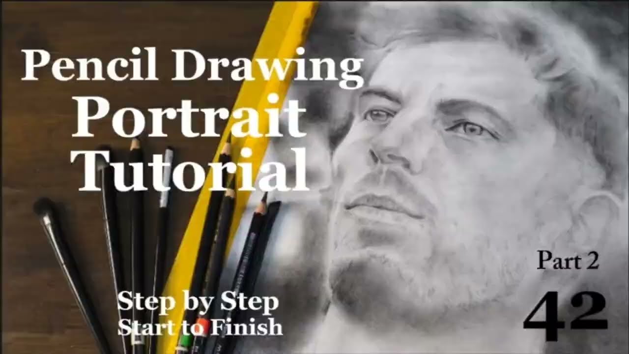 Pencil Drawing Portrait Tutorial Step by Step START to FINISH 42 PART 2