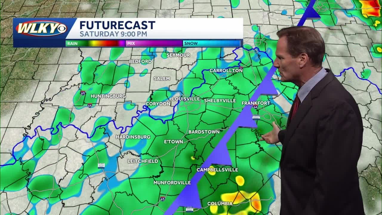 Showers and storms Saturday afternoon, Dry for Easter - YouTube