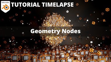 (Geometry Nodes) | Blender Tutorial - Sci-Fi Cube Tutorial in Eevee Blender 2.9 | Blender Timelapse