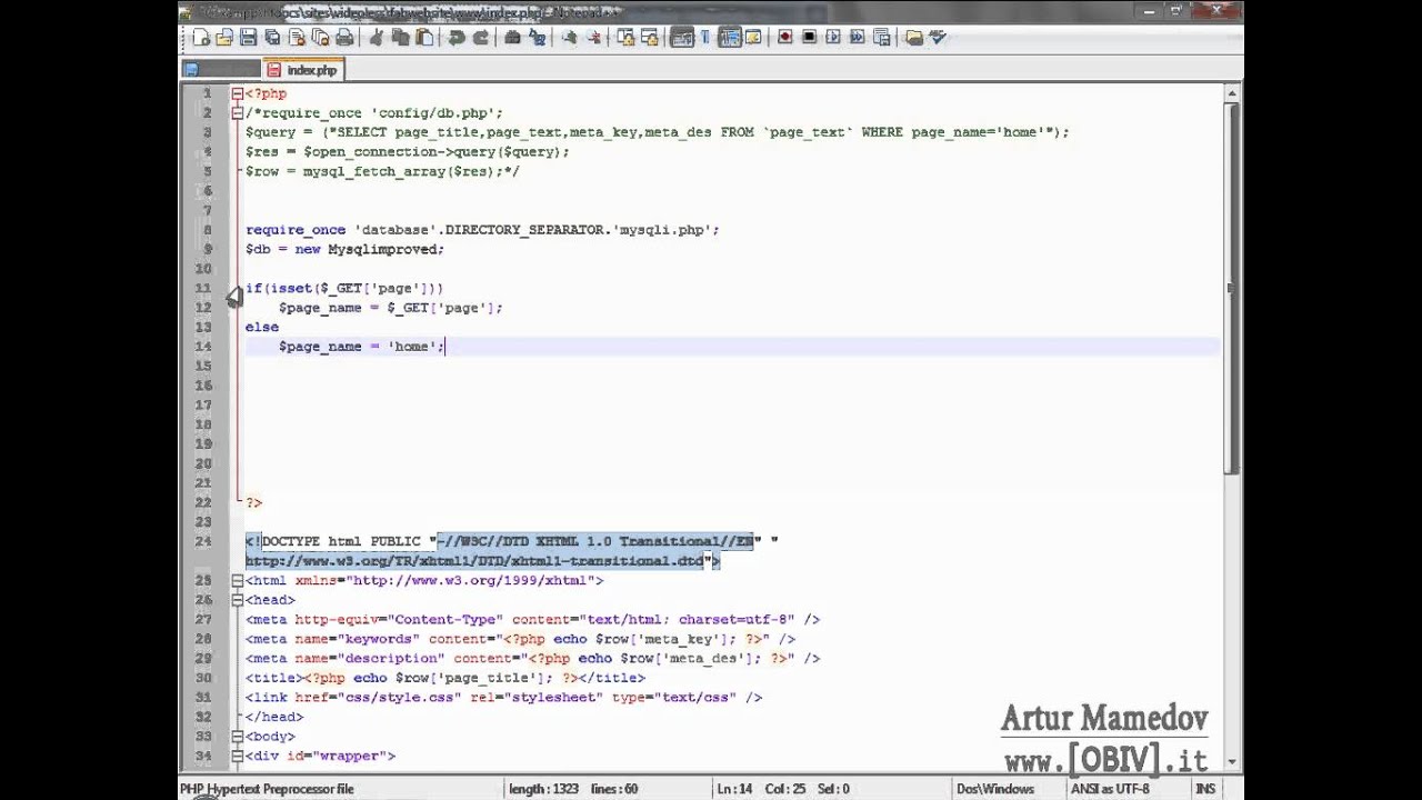 Programmazione ad oggetti in PHP (classe Mysqli - implementazione su un ...
