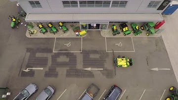 Farol Ltd | John Deere ProGator and HD200 Sprays Company Logo During Technology Demo