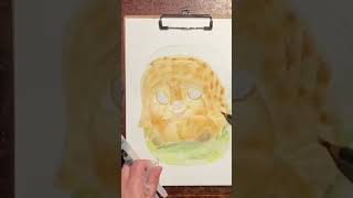 Inktober Armadillo Tut Tut Mixed Media Drawing