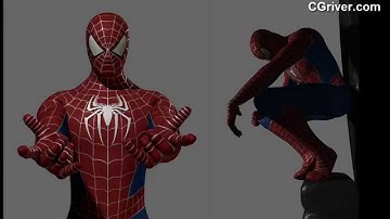 3D Model: Spiderman Rigged - CGriver.com