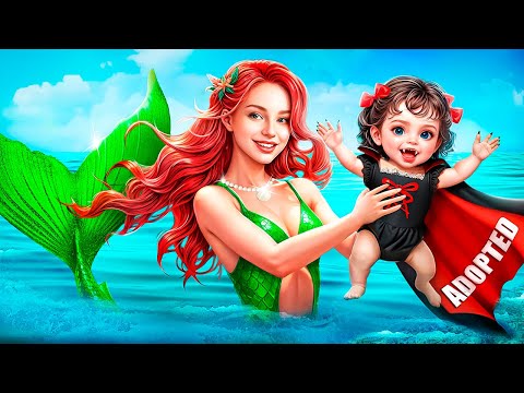 Tocilara și-a dorit să devină o Sirenă Întunecată! Am fost adoptată de sirene și vampiri!