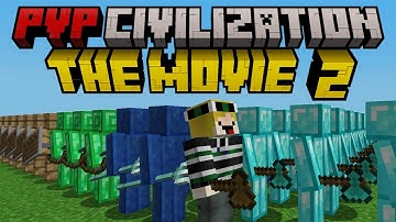 Minecraft but I survive AGAIN in PVP CIVILIZATION [THE MOVIE]