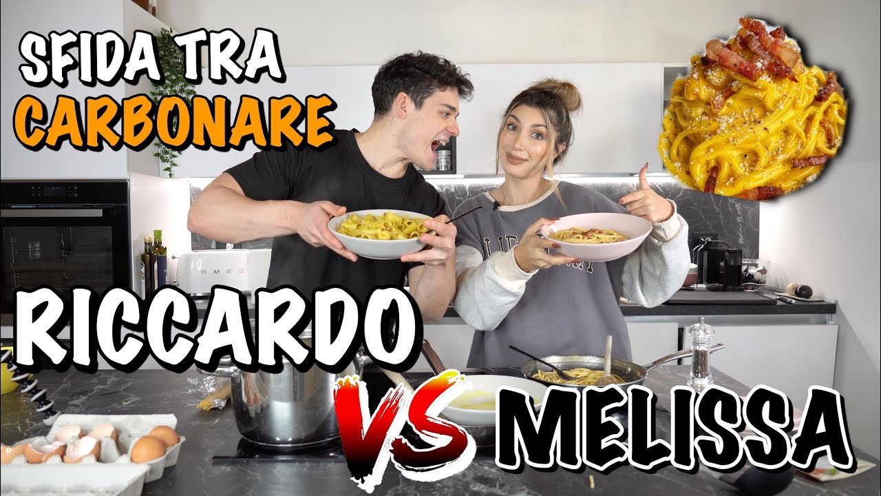 IO E LA MIA RAGAZZA CI SFIDIAMO NELLA CARBONARA 👨🏻‍🍳👩🏻‍🍳😂