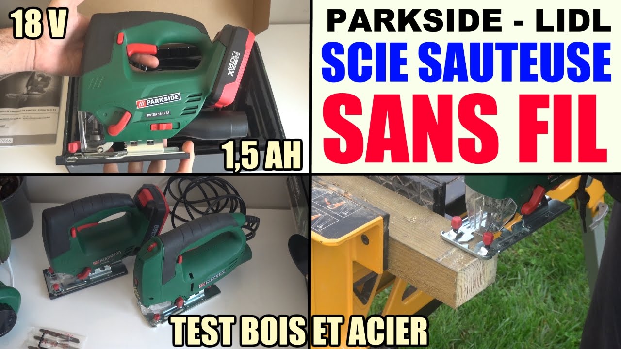 scie sauteuse sans fil parkside pstda 18 li a1 lidl