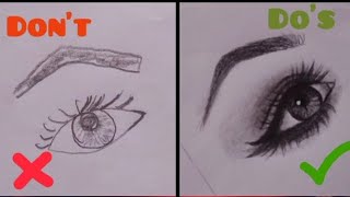 NEVER DON'T do this MISTAKE while drawing EYE