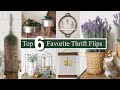 6 TOP Favorite Thrift Flips from the Past Year • Beautiful DIY handmade farmhouse home decor