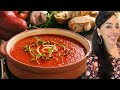 Roasted tomato  red pepper soup