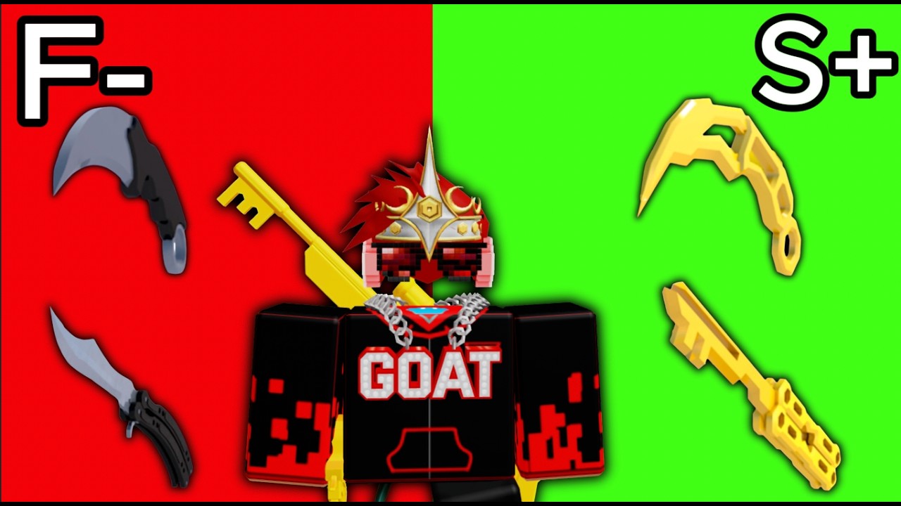 Ranking EVERY Knife Skin In Roblox Rivals! - YouTube