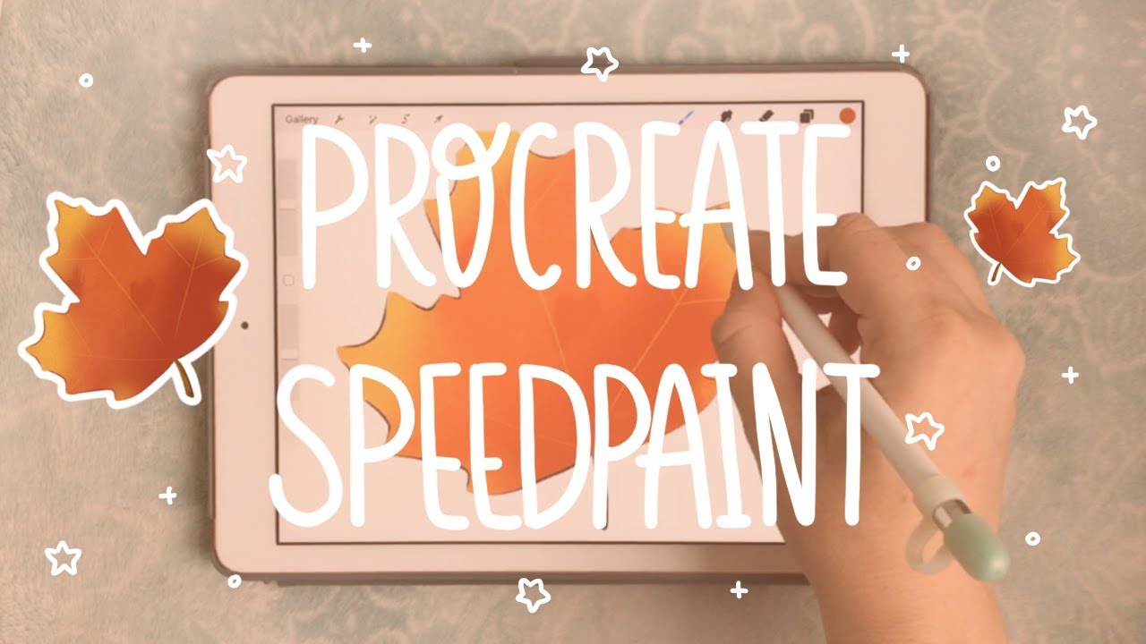 Procreate Speedpaint | Autumn Leaf Sticker 🍁