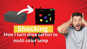 How To Make Starry Cardboard lampshade - DIY Home Tutorial