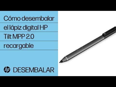 Cómo desembalar el lápiz digital HP Tilt MPP 2.0 recargable| HP Support