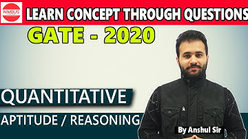GATE Most Expected Questions 2 Quantitative Aptitude by Anshul Sir