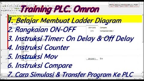 Tutorial Belajar PLC. Omron, Training PLC Secara Umum.