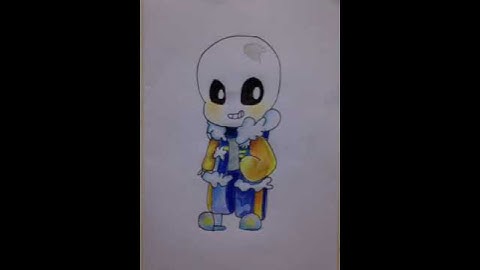 vẽ outer sans  chibi