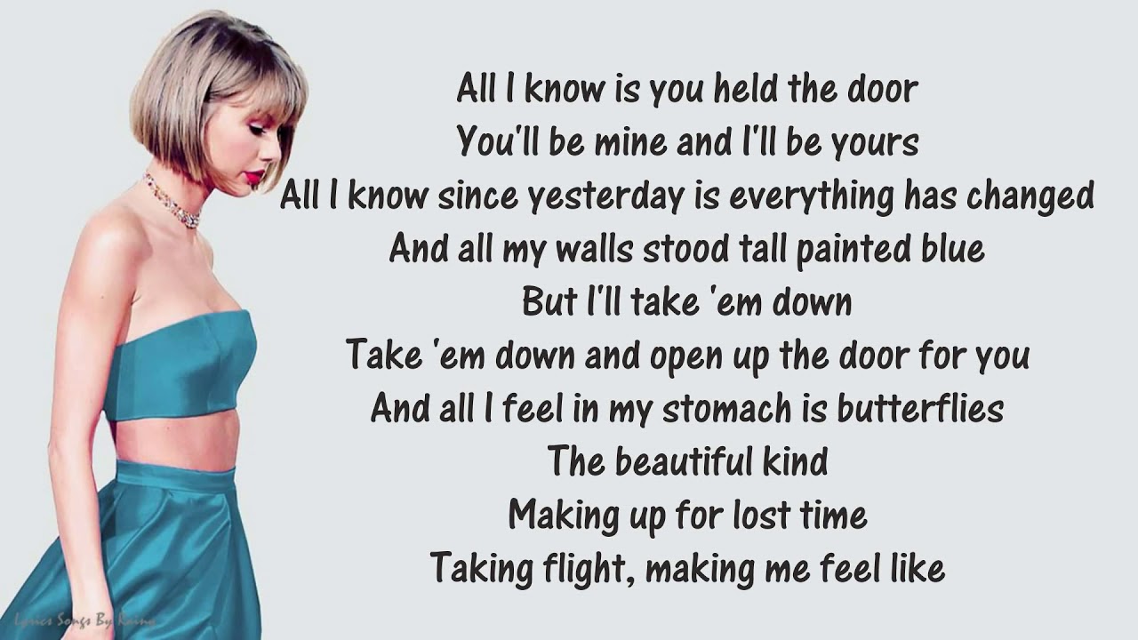 Taylor Swift Everything Has Changed Ft Ed Sheeran Lyrics Songs Youtube
