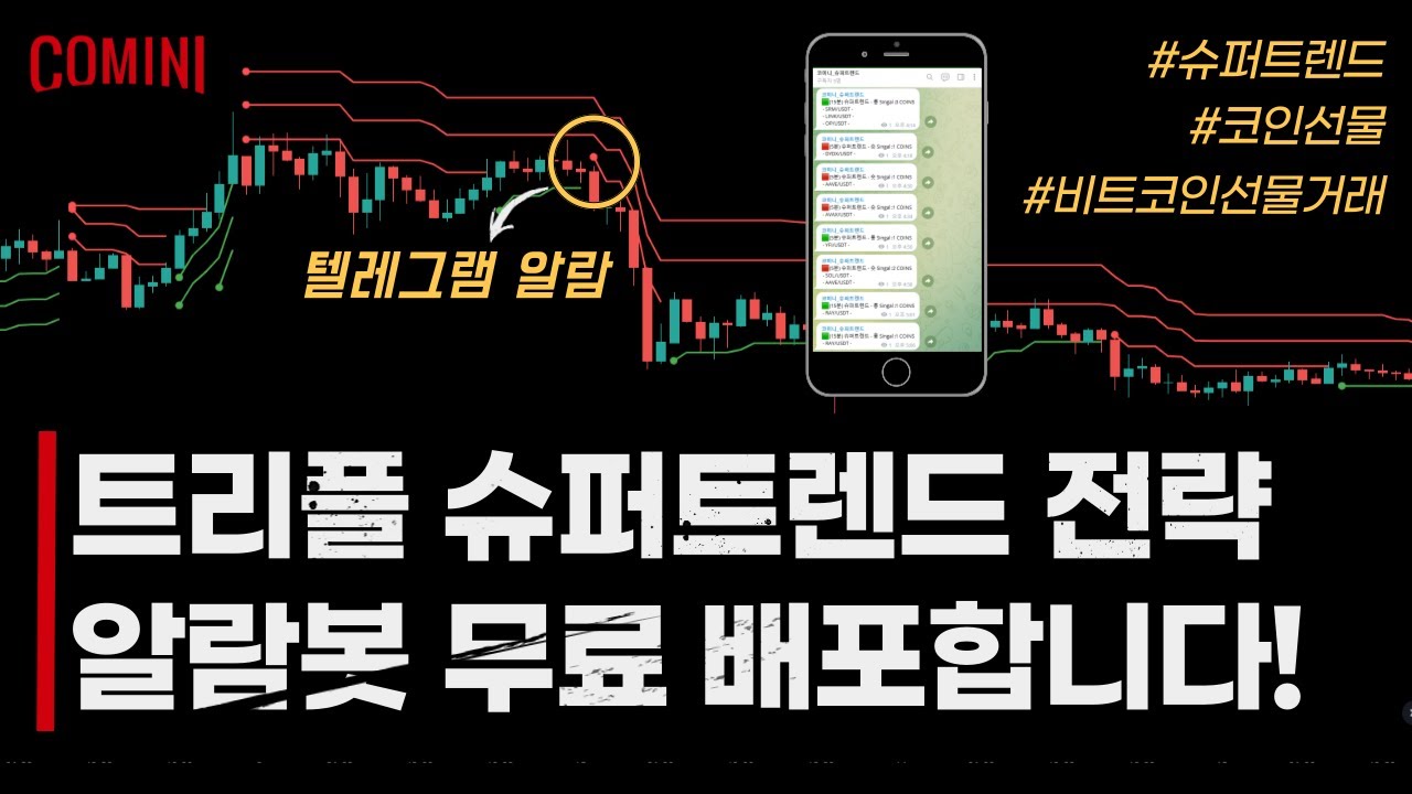 🔴 트리플 슈퍼트렌드 알람봇으로 코인 선물 끝내보시죠 (Feat. 텔레그램) - YouTube