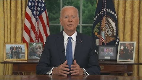 Joe Biden explains decision to drop out in Oval Office address