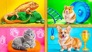 We Built a House For Pets | Crazy Challenge by Mega DO