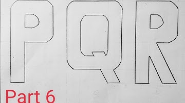 How to Draw Alphabet P,Q,R-Step By Step || Easy Drawing Tutorial For Beginners-Part 6 || Art Gvg