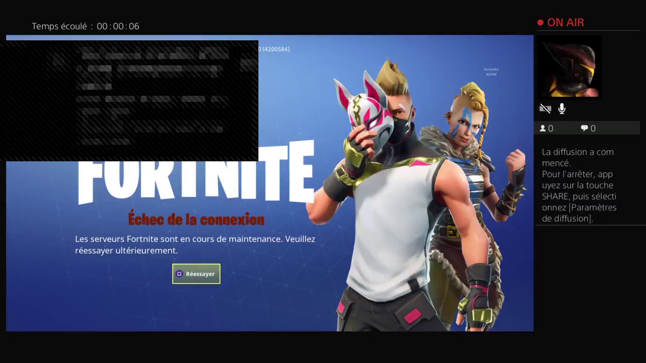 fortnite on n attend la fin de maintenance - la maintenance de fortnite