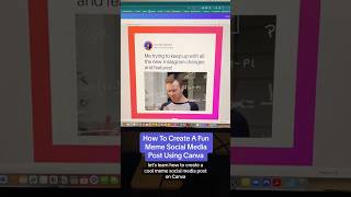 Canva Design Hack - How To Create A Funny Meme Post With GIFs On Canva #shorts screenshot 4