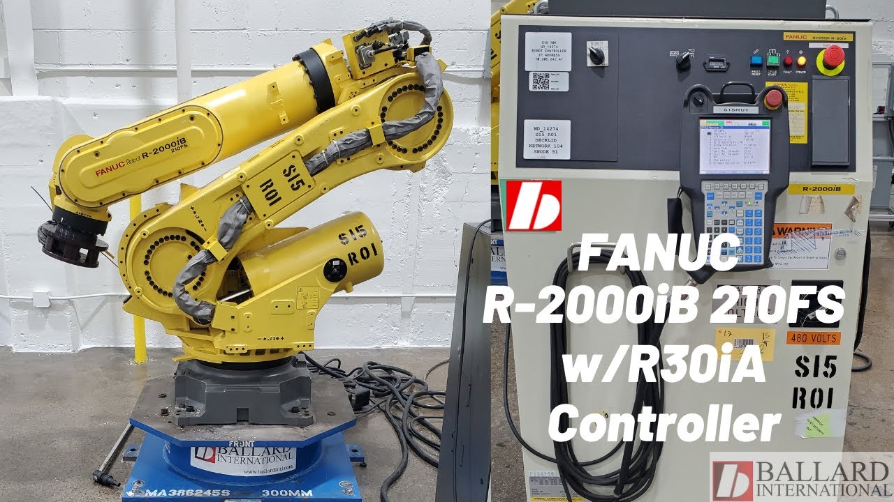 Fanuc R 2000iB 210FS Robot Test w R30iA  Hollow Wrist