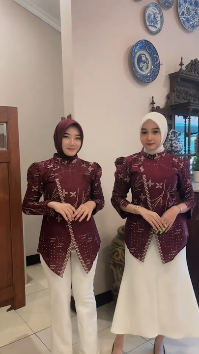 batik elegan link bio no 624 #ootdhijab #hijabers #shorts