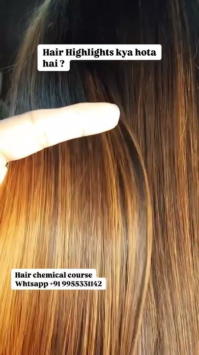 Hair Highlights kya hota hai shortsfeed hair highlights